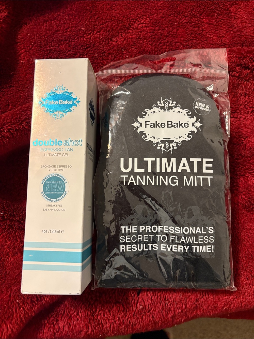 Fake Bake Double Shot Espresso Tan Ultimate Gel - White/Blue